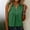 Green#1, variant on Summer Fridays GaThRRgYP Women's Plus Size Summer Tops,Women's Solid Color Casual Button V-Neck Sleeveless Loose T-Shirt Tops Coffee S