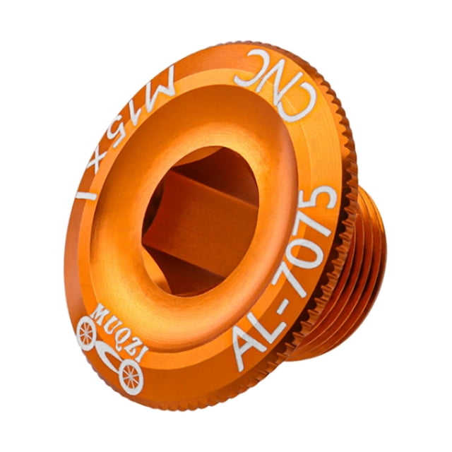 Cubierta de , pernos de juego de s de bicicleta. Perno de fijación del cigüeñal de metal Tornillo del brazo del volante de cadena Naranja Cola Perno del juego de bielas de bicicleta