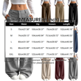 thumbnail image 3 of WULMLEO Womens Corduroy Pants Low Rise Wide Leg Cargo Bottoms Casual Baggy Lounge Tousers Office Business Work Pant with Pockets Beige 2XL, 3 of 7