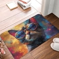 thumbnail image 4 of Disketp Cool Cat With Sunglasses Mat for Front Door Outside - Doormat Outdoor Entrance - Welcome Mats Outdoor,Outside Entry and Outdoor Entrance 16''x24'', 4 of 7