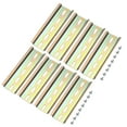 thumbnail image 1 of Unique Bargains DIN Rail Slotted Iron Mounting Guides 4 Inch x 1.4 Inch x 0.3 Inch Iridescent 8 Pcs, 1 of 4