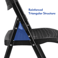 thumbnail image 5 of Mainstays Premium Breathable Resin Folding Chair, Black (Set of 4), 5 of 12