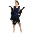 thumbnail image 3 of PrettyGuide Women's 1920s Flapper Dress Vintage Swing Fringed Gatsby Roaring 20s Dress, 3 of 7