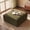Green, variant on Corduroy Ottoman Pouf 40 Inch Square, Oversized Soft Foot Rest with Foam Chunk Filling, Movable Large Footstool for Living Room Bedroom, Gray, 1 Piece