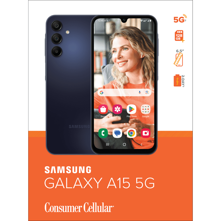 Consumer Cellular, Samsung Galaxy A15 5G - Walmart.com