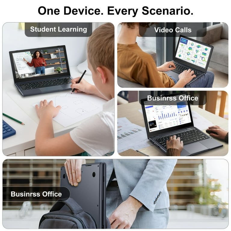 HYYUO 2 in 1 11.6''Touchscreen Laptop, 256GB SSD 16GB RAM, Intel