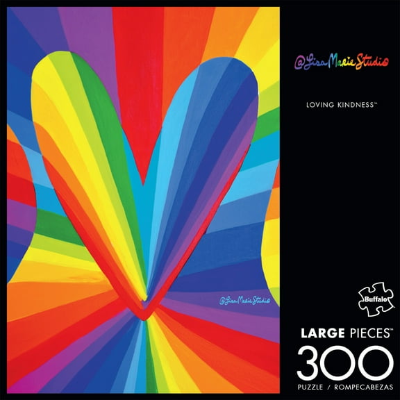 Buffalo Games 300-Piece Rainbow Collection Loving Kindness Jigsaw Puzzle