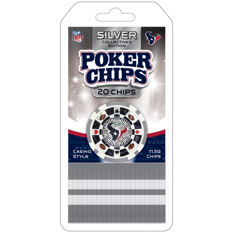 MasterPieces Casino Style 20 Piece 11.5 Gram Poker Chip Set NFL