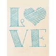 thumbnail image 3 of SD Graphics Studio 19x24 Black Modern Framed Museum Art Print Titled - Love Blue Heart, 3 of 5