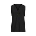 thumbnail image 4 of Yuzhih Womens Summer Tops Sleeveless V Neck Tshirts Button down Shirts Casual Fashion Blouses Tank Top, 4 of 5