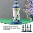 thumbnail image 3 of 4pcs Wood Lighthouse Ornaments Ocean Style Home Desk Lighthouse Decoration Craft, 3 of 4