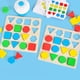 thumbnail image 4 of Juego de combinación de formas,Bloques de tablero con formas geométricas Montessori,Juego de combinación de rompecabezas de formas con tarjetas ,Rompecabezas de forma de CUTICAT Juego de combinación de formas, 4 of 8