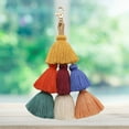 thumbnail image 3 of Tassel Keychain Fashion Multipurpose Key Ring Pendant Pom Pom Tassel Bag Charm, 3 of 7