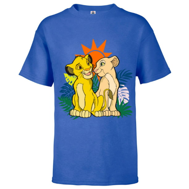 Disney The Lion King Young Simba and Nala - Short Sleeve T-Shirt for ...