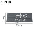 thumbnail image 2 of Headbands for Women with Buttons for Face Mask Ear Saver Headband for Nurses Elastic No Slip Hair Bands Workout grey, 2 of 5