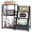 Black, variant on Olakee Record Player Table, with 3-Tier Vinyl Storage for 220 Albums, for Living Room Music Room Study, Black and Brown