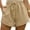COP44-Khaki, variant on Lumtrix Shorts For Women High Waist Wide Leg Lounge Drawstring Shorts Workout Dressy Casual 2026 Summer Beach Vacation Clothes White XL