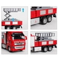 thumbnail image 4 of Niños Niños Tire hacia atrás Aleación ABS Camión de bomberos Modelo de vehículo de juguete Cumpleaños Regalo de vacaciones Inevent WJ3113-02B, 4 of 6