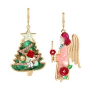 Angel Mismatch Drop Earrings, MULTI, 373886GLD966