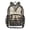 Leopard Bow, variant on Large Clear PVC Backpack Heavy Duty See Through Backpack for Adults Work Travel, Dragonfly Teal Printed 12L