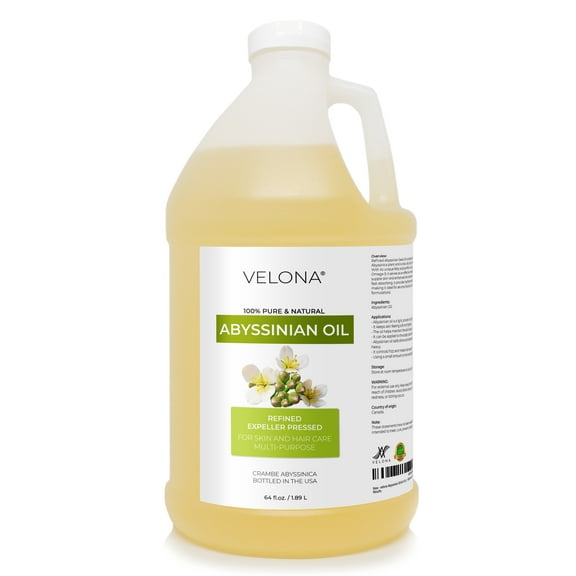 Abyssinian Oil by Velona - 64 Fl Oz | 100% Pure and Natural Carrier Oil | Hair, Body Care | Use Today - Enjoy Results