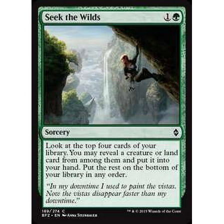 MtG Battle for Zendikar Common Seek the Wilds (Foil) #189