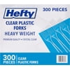 Hefty Clear Plastic Forks (300 Count)