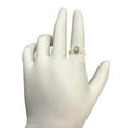 thumbnail image 2 of AoneJewelry 10K Solid Rose, White & Yellow Gold Green Amethsyt Diamond Ring, 2 of 4