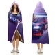 thumbnail image 3 of Coche de Carreras Manta Capa con Capucha Anti-Bolitas, Manta de Lana Ártica Suave, Manta Portátil de Felpa Ligera y Lujosa, Poncho para Siesta en Casa y Oficina, 100*130cm, 3 of 6