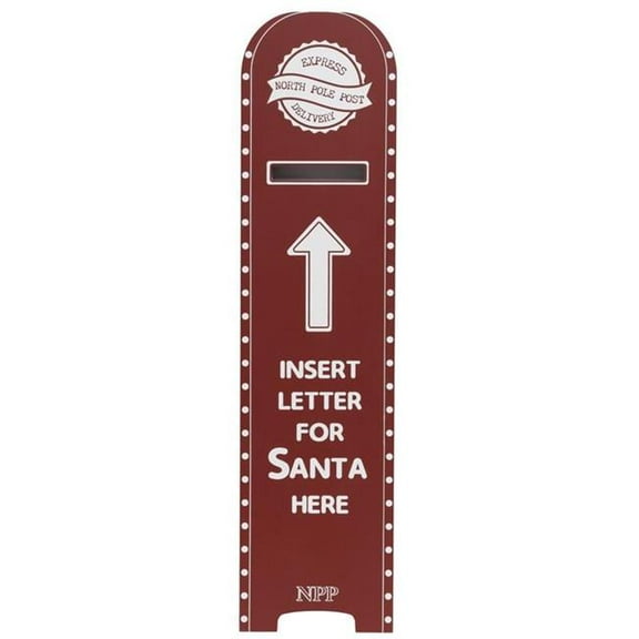 Dyno 9106286 40 in. Red & White Mailbox Letter Porch Sign