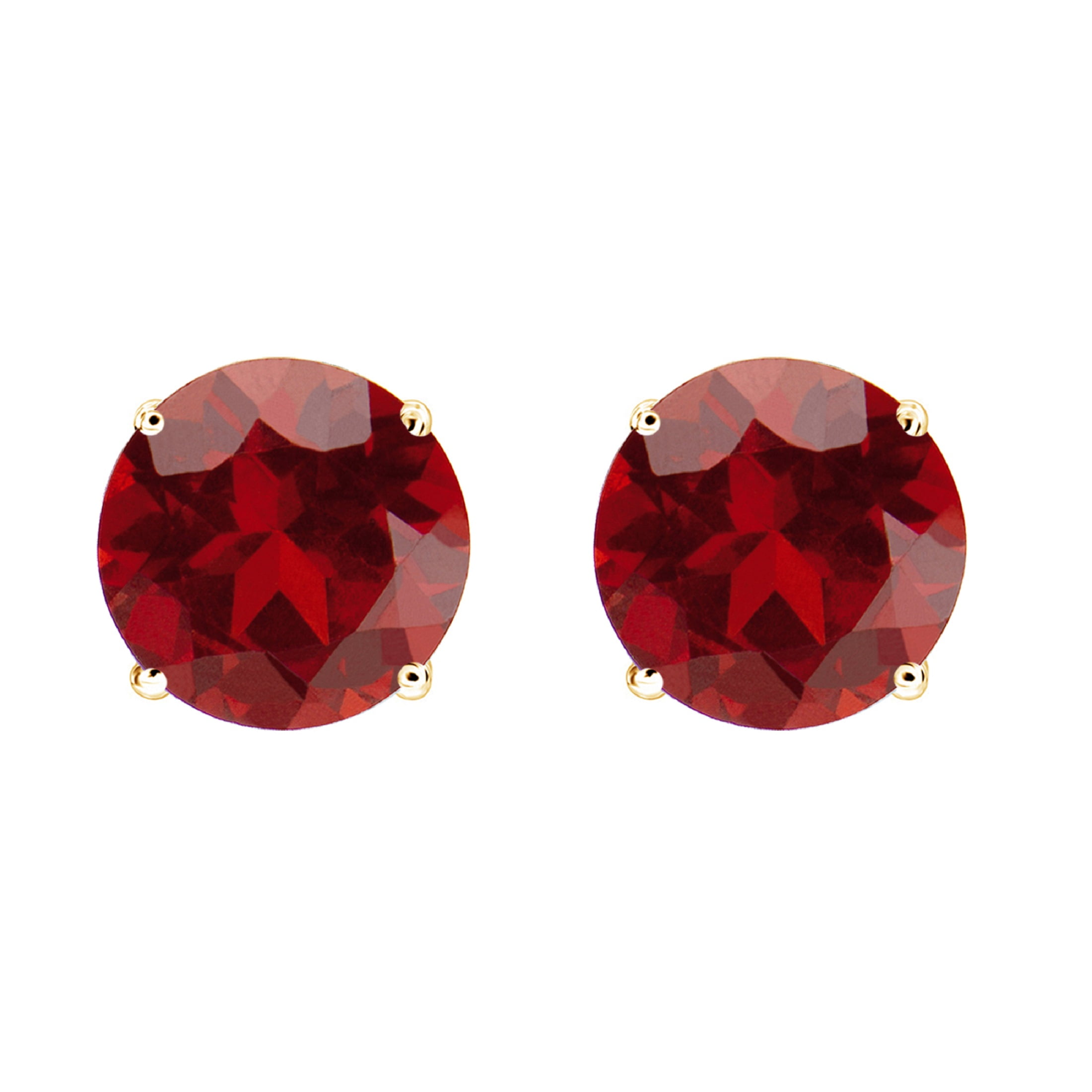 Garnet & 18k Gold G-One Organic Stud Earrings main image 0