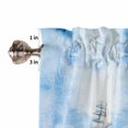 thumbnail image 4 of Nautical Blue Valances for Windows Farmhouse Kitchen Curtains Valances Rod Pocket Valance Curtains for Kitchen Windows Lighthouse Ocean Sailboat Summer Painting Window Valances for Bathroom 42"x12", 4 of 6