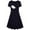 Navy, variant on Yteetum Maternity Dresses Pregnant Women Round Neck Nursing Short Sleeve Dress Ladies Summer Fashion Crew Neck Casual Solid Color Comfortable Breastfeeding Dress