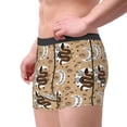 thumbnail image 2 of Yiaed Snake And Flower Print Men's Soft Cotton Boxer Shorts Breathable Boxers Underwear Moisture-Wicking Underwear Stretch Boxer Briefs for Man-Small, 2 of 5