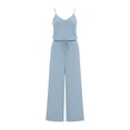 thumbnail image 7 of One-Piece Jumpsuits for Women Crew Neck Spaghetti Strap Rompers Loose Fit Travel Outfits with Drawstring Lounge Wide Leg Jumpsuit 2026 Summer Beach Vacation Clothes, 7 of 7