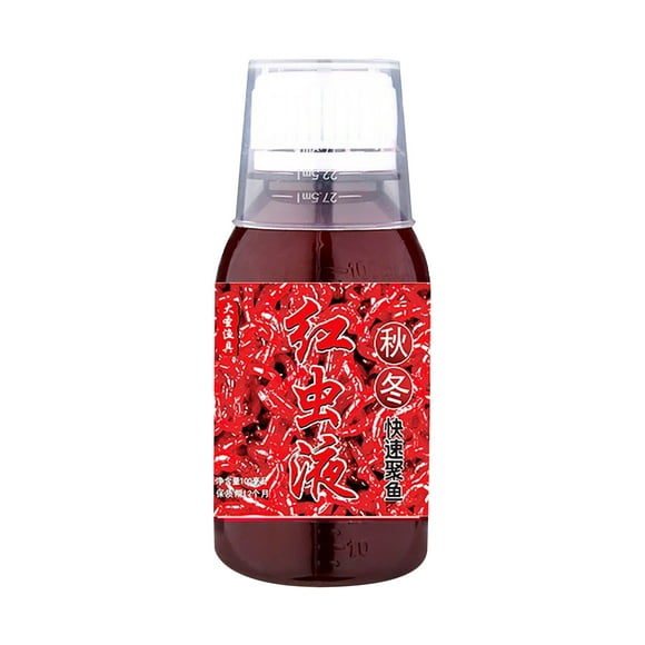 Agiferg 100ml Ver Rouge Liquide Appât Ver Rouge Liquide Parfum Poissons Attractifs pour les Appâts Poissons Attractifs Parfums