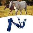 thumbnail image 1 of Rope Halter, Horse Halter Safe Adjustable  for Training Blue, 1 of 7