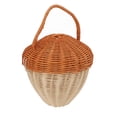 thumbnail image 1 of Hand Woven Storage Basket, Rattan Storage Basket Mushroom Shape Multifunctional  For Photography Prop, 1 of 8