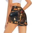 thumbnail image 3 of Goofa Hip-Hop Guinea Pig. Printed Women 2 in 1 Running Shorts,Quick Dry Athletic Workout Shorts,High Waisted Athletic Shorts with Liner Pockets-XX-Large, 3 of 9