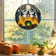 thumbnail image 2 of ​​GiLiling Skeleton Stained Glass Hanging Pendant - Colorful Gothic Acrylic Wall Decor for Window Garden Halloween Light Show Effects, Reflective Seasonal Display​​, 2 of 6