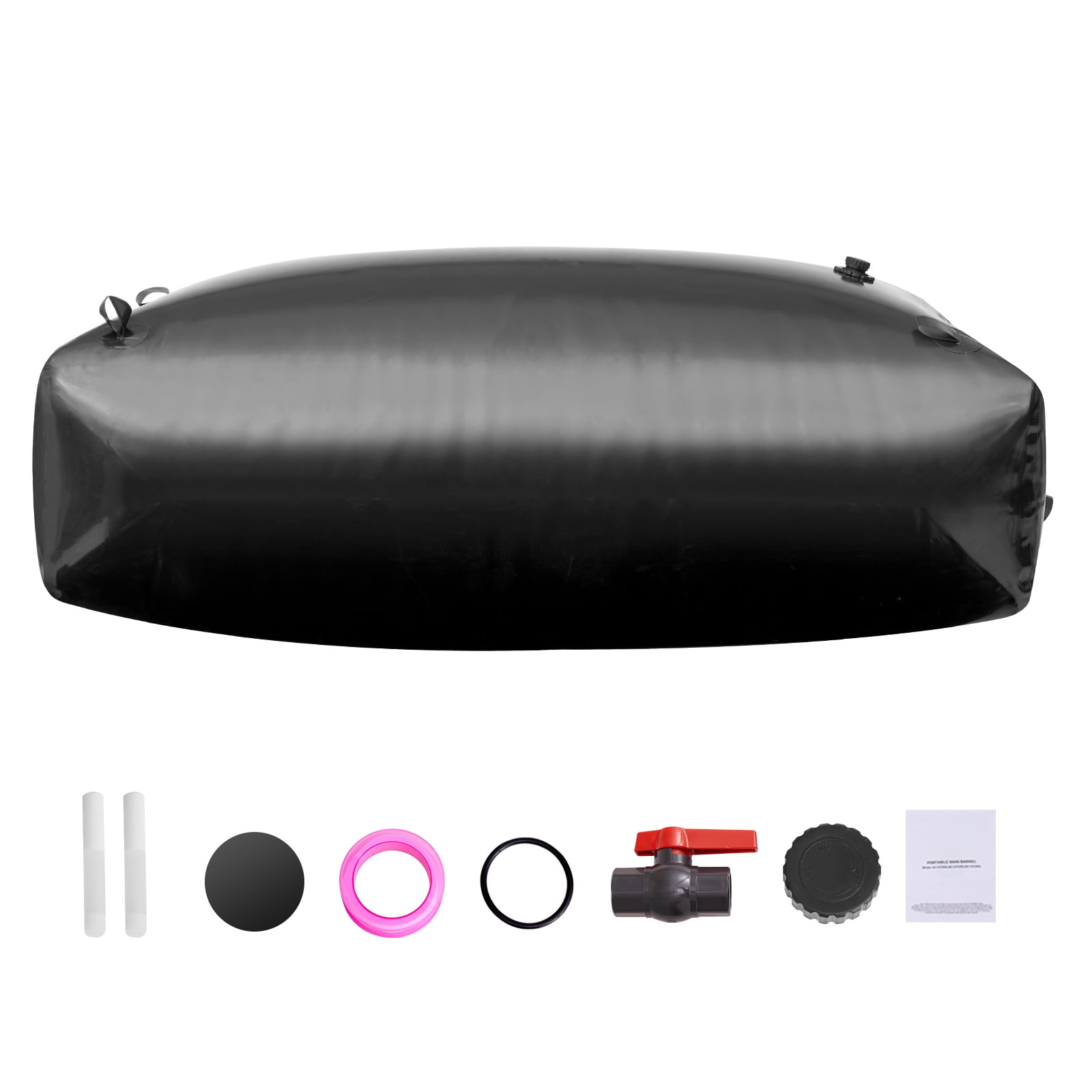 SKYSHALO 264 Gallon Collapsible Water Bladder, RV Storage Tank, Made from Durable 1000D PVC, Large Soft Water Container, Portable & Fire Resistant, Ideal for Camping & Emergency, Black