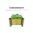 thumbnail image 1 of Iron Plant Pot 1pc Vintage Square Flower Pot Iron Flower Tray Elegant Balcony Planter, 1 of 6