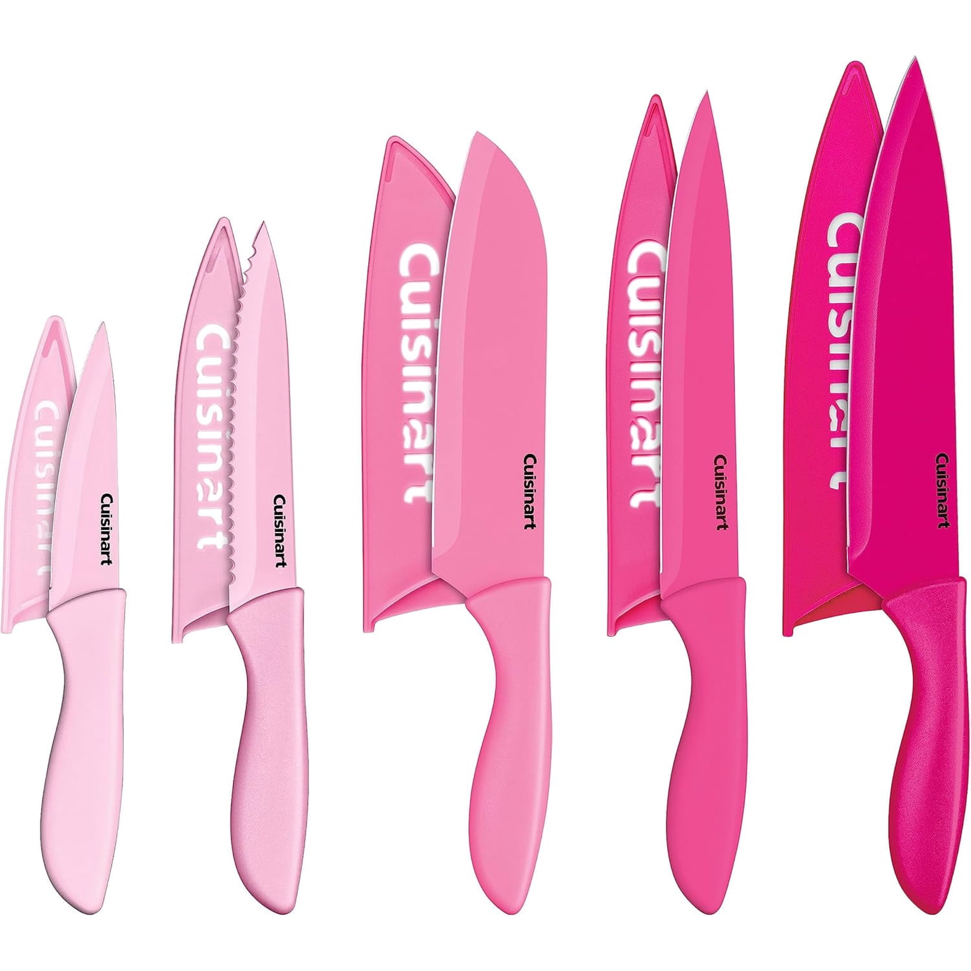 Cuisinart 10pc Ceramic Coated Color Knife Set - Pink for BCRF, C55-10PCPK