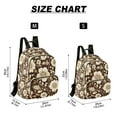 thumbnail image 2 of FORMRS Mini Backpack Purse for Women Travel Daypack Casual Shoulder Bag, Brown Floral, 2 of 7