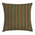 thumbnail image 1 of Orange Blue Throw Pillow Cushion Cover, Cartoon Floral Pattern with Beautiful Sunflowers with Peduncles and Polka Dots, Decorative Square Accent Pillow Case, 24" X 24", Multicolor, by Ambesonne, 1 of 2