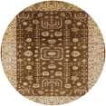 thumbnail image 1 of Ahgly Company Indoor Round Mid-Century Modern SandyBrown Oriental Area Rugs, 6' Round, 1 of 6
