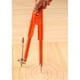 thumbnail image 3 of Professional Woodworking Compass Pencil Marking Compass Circle Maker Scriber Compass for Geometry (Large), 3 of 5