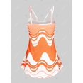 thumbnail image 2 of Tank Top con Estampado Abstracto en Talla Extra con Encaje Insertado Rosegal  Camisetas sin mangas de talla grande, 2 of 5