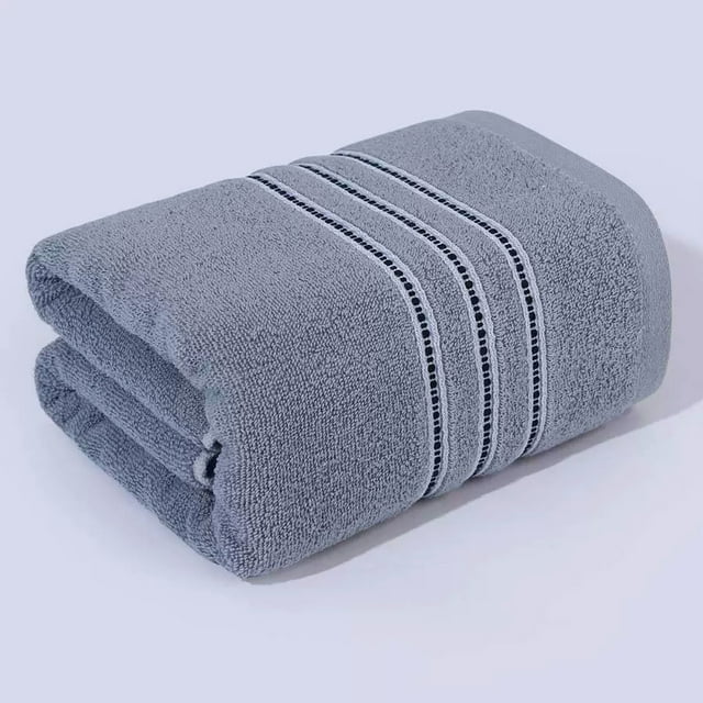 Zhuge Juego de 2 toallas de baño extragrandes 100 % algodón (71 x 139 cm), ultrasuaves, muy absorbentes, compactas, de secado rápido y ligeras, , color gris C