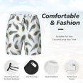 thumbnail image 3 of Honeii Colorful Grass Print Men's Swim Shorts,Mens Swim Trunks,Breathable Mesh Beach Shorts for Swimming,Surfing, and Beach Activities-3X-Large, 3 of 6